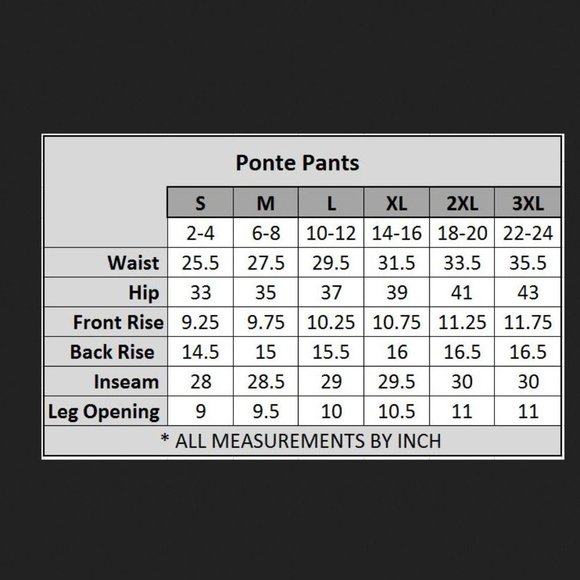 Ponte Knit Slim Fit Pants Pull-Up Style CF002 - Picture 7 of 7